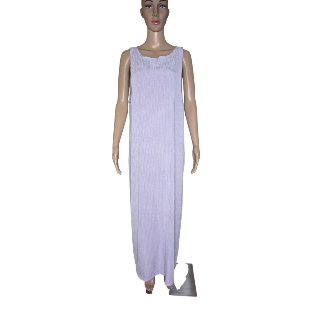 NWT Madewell Vaquita Womens Lavender Ribbed Knit Sleeveless Maxi Dress Sz XXL